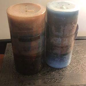 New in Package Ashland Candles Blue Brown